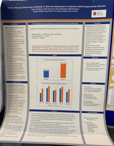 Congratulations to UCC Student Health Department on winning the Pauline Carberry Memorial Award for best poster at ISHA Conference 2024.