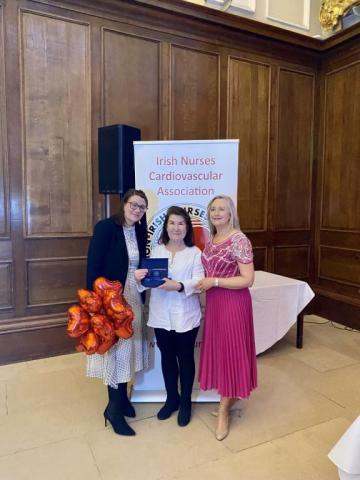 Theresa Lowry Lehnen, SETU, recipient of the Nurse Educator award at the INCA excellence awards at Trinity College Dublin. 25/03/2023