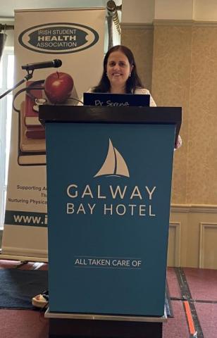 Many thanks to Dr Serena O Connell, GP at University of Galway and the outgoing President of the Irish Student Health Association for her outstanding leadership, commitment and major input to Student Health and ISHA
