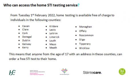 Who can access the home STI testing service