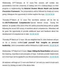 Student Affairs Ireland (SAI) webinar series 2023.