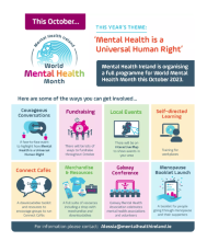 October is World Mental Health Month. World Mental Health Day- October 10th 2023