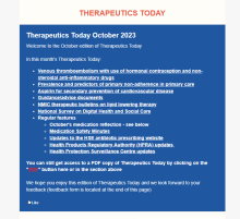 October edition of Therapeutics Today