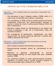 National Medicines Information Centre (NMIC) Bulletins update on Type 2 Diabetes Mellitus 