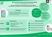 HSE National Immunisation Office Nuvaxovid® (Novavax) summary sheet.