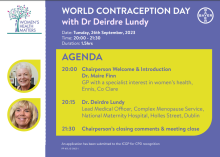 Bayer. World Contraception Day Webinar with Dr Deirdre Lundy. September 26th 2023