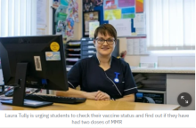 TUS Athlone, Student Health Nurse Laura Tully speaks to RTE News, as the Health Service Executive explore options for a catch-up MMR vaccine programme for Leaving Cert and third-level students. 6th February 2024.
