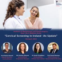 RCPI webinar "Cervical Screening in Ireland -An Update" 05/04/2023. 17.00-18.30
