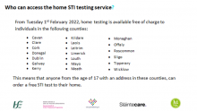 Who can access the home STI testing service